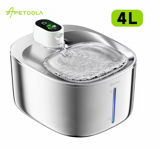 APETDOLA 4L Wireless Cat Water Fountain Auto Sensor