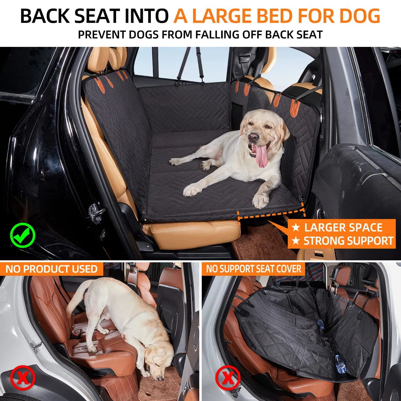 Premium Dog Car Seat Cover: Waterproof, Scratch-Proof, and Easy to Clean for a Comfortable Ride!